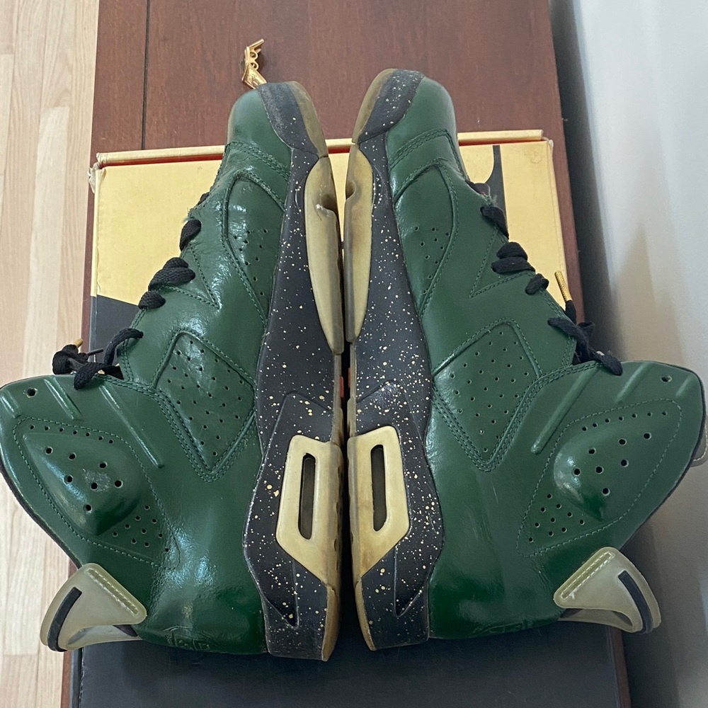 Air Jordan 6 Retro Sz 11.5 Athletic Shoes Champagne & Gr - Picture 8 of 16